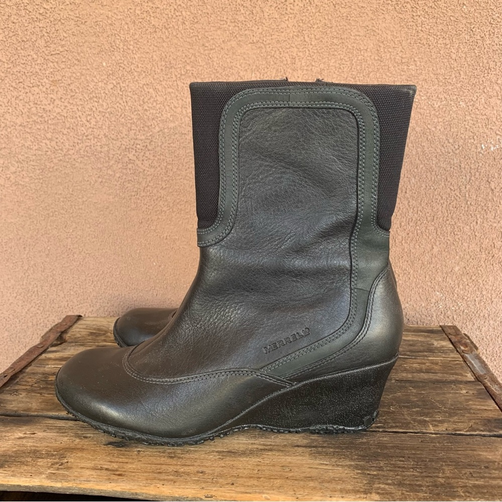 Merrell Air Cushion Wisteria Black Boots